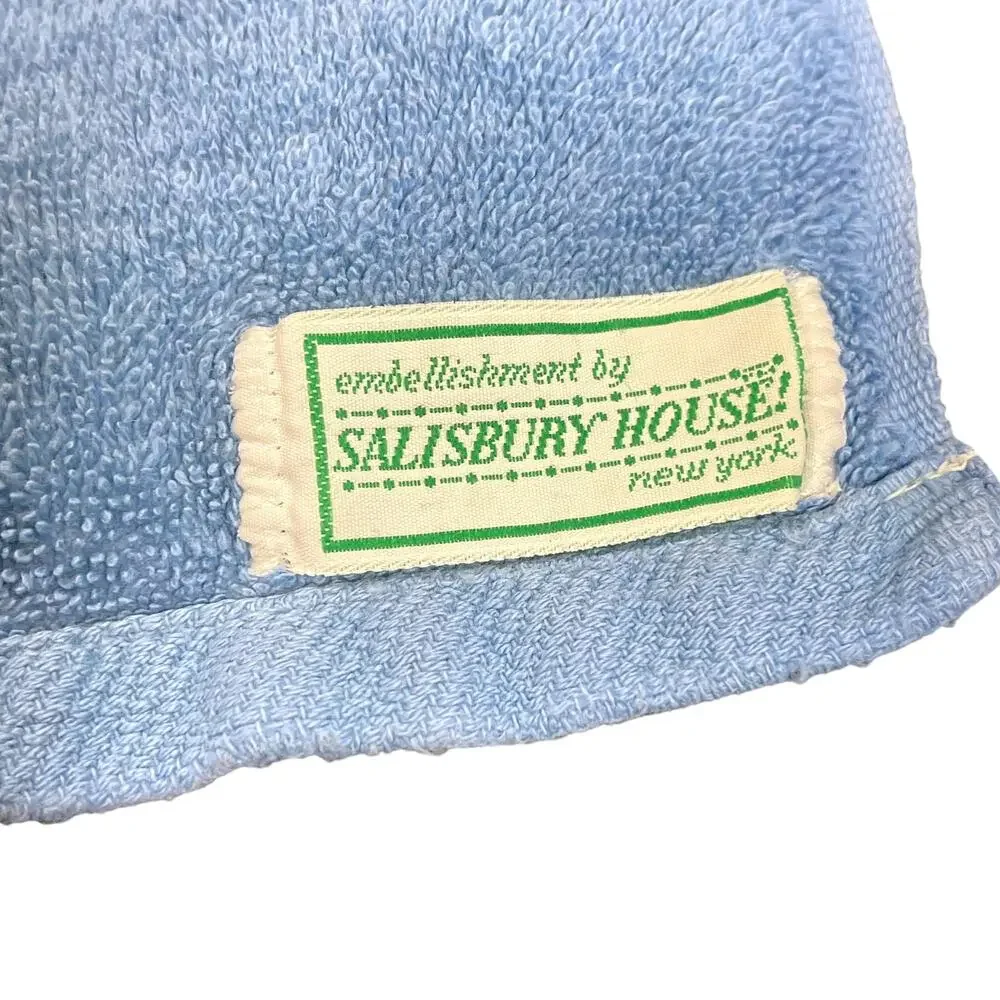 Vintage Salisbury House Duck Bath Towel Blue Martex Cotton 27x15.5